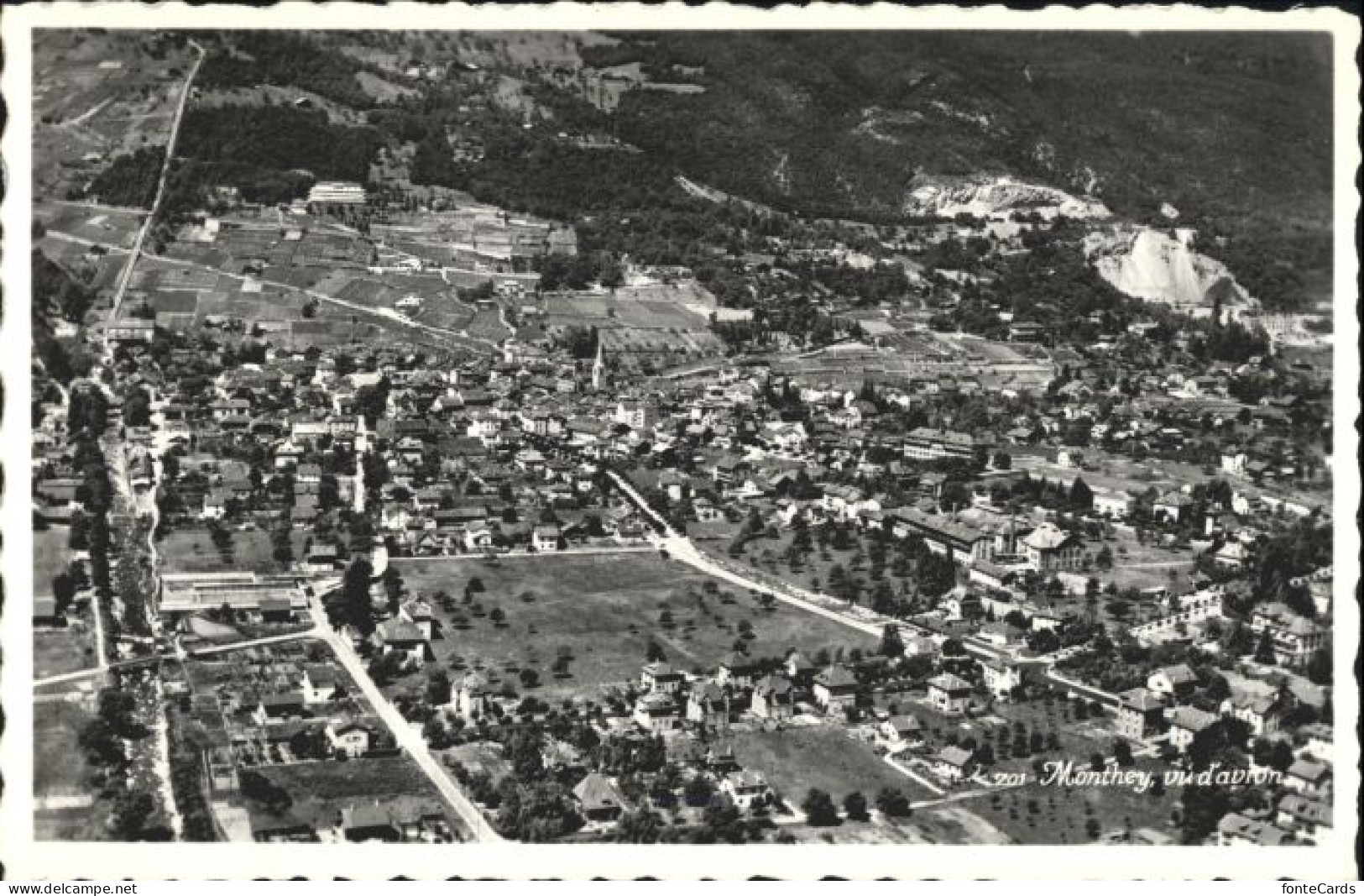 Monthey Fliegeraufnahme