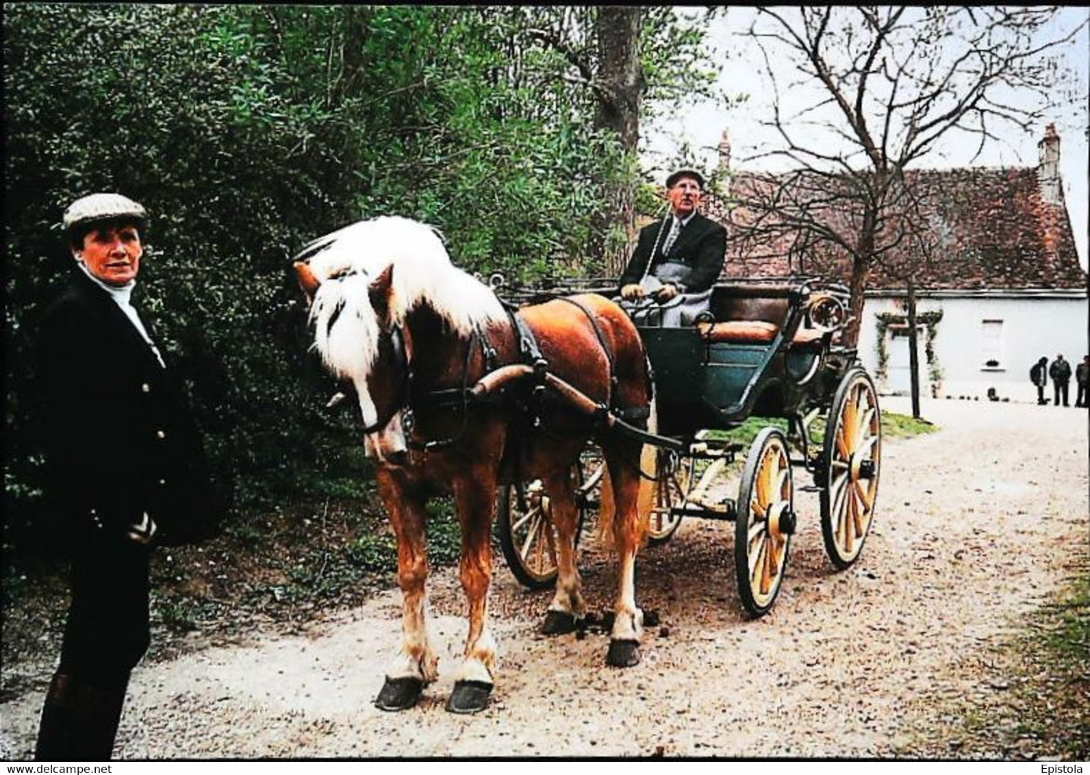 Montigny-le-Gannelon attelage  fiacre  1995