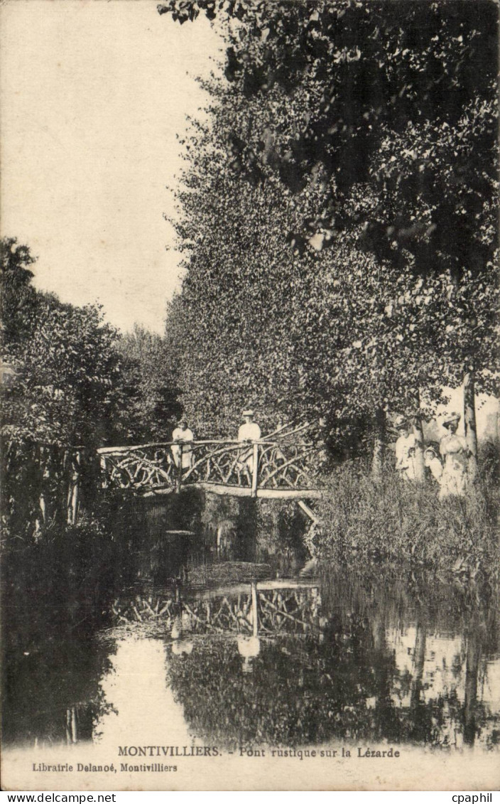 Montivilliers CPA Pont rustique sur la Lezarde