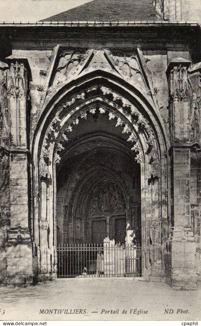 Montivilliers CPA Portail de l'eglise