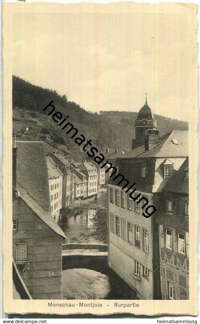 Montjoie - Monschau - Rur - Foto-AK 30er Jahre - Verlag Hermann Weihs Monschau