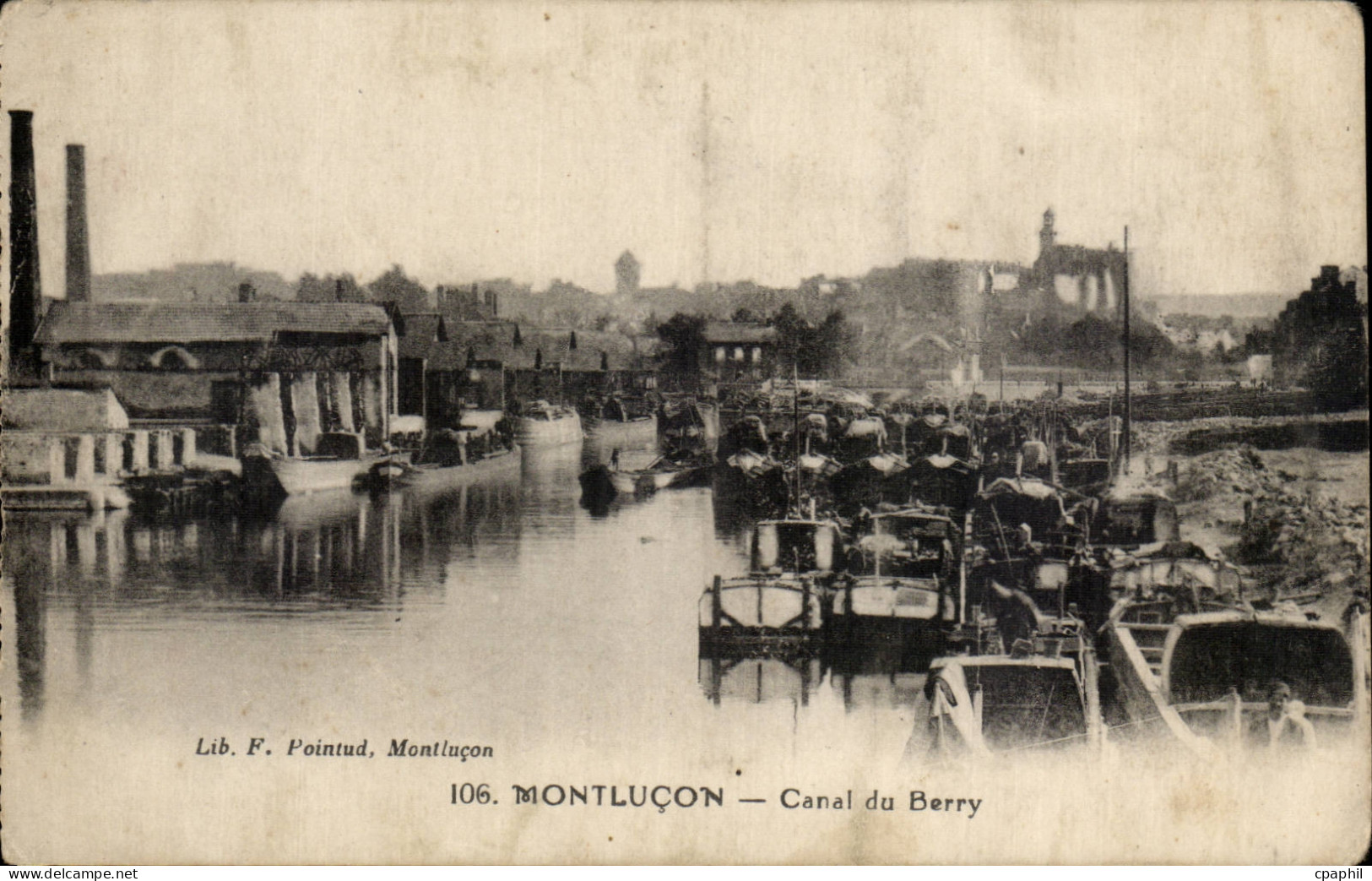 Montlucon CPA Canal du Berry