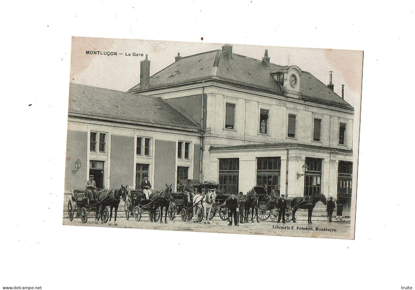 MONTLUCON LA GARE   ( CARTE PRECURSEUR )