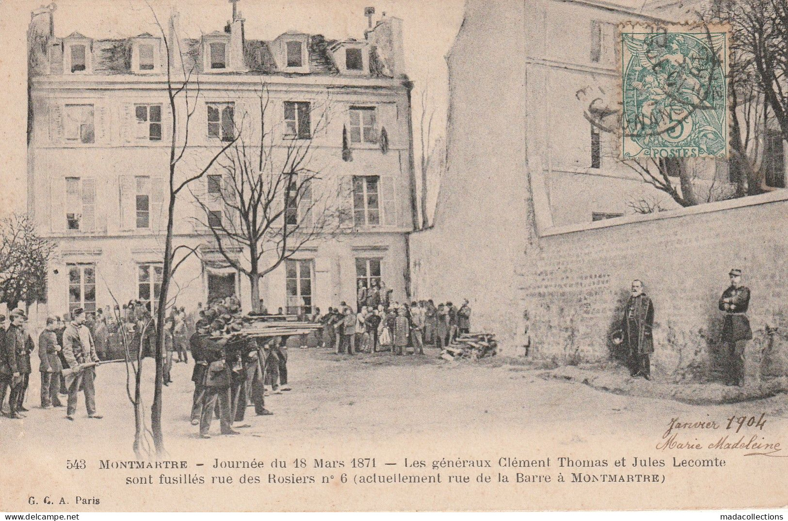 Montmartre ( 75018 - Paris) Journée du 18 mars 1871
