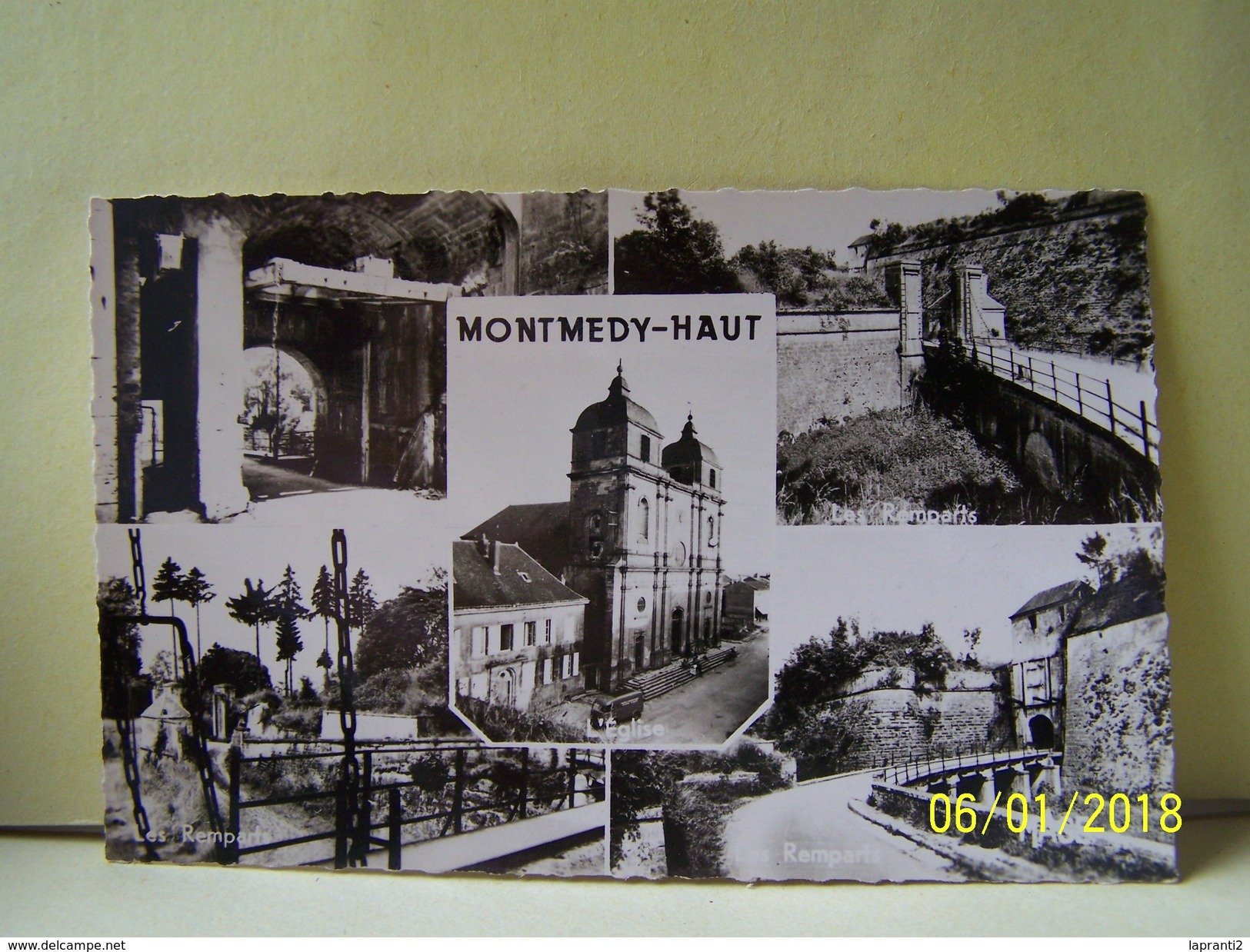 MONTMEDY (MEUSE) MONTMEDY-HAUT. CARTE MULTI-VUES. L'EGLISE. LES REMPARTS.