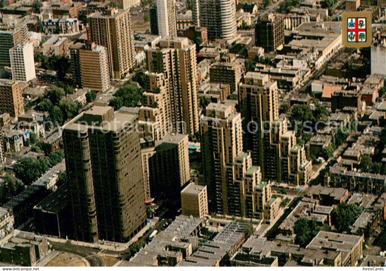 Montreal Quebec Fliegeraufnahme Hotel La Cite