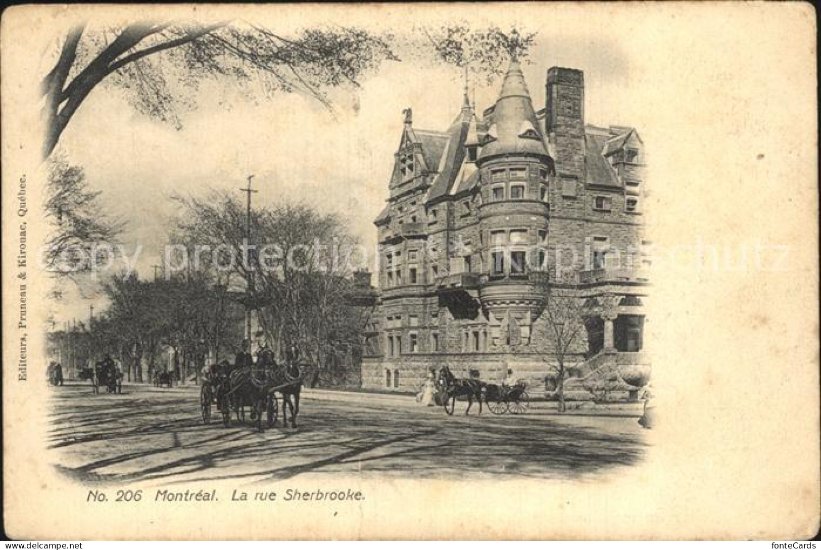 Montreal Quebec La rue Sherbrooke