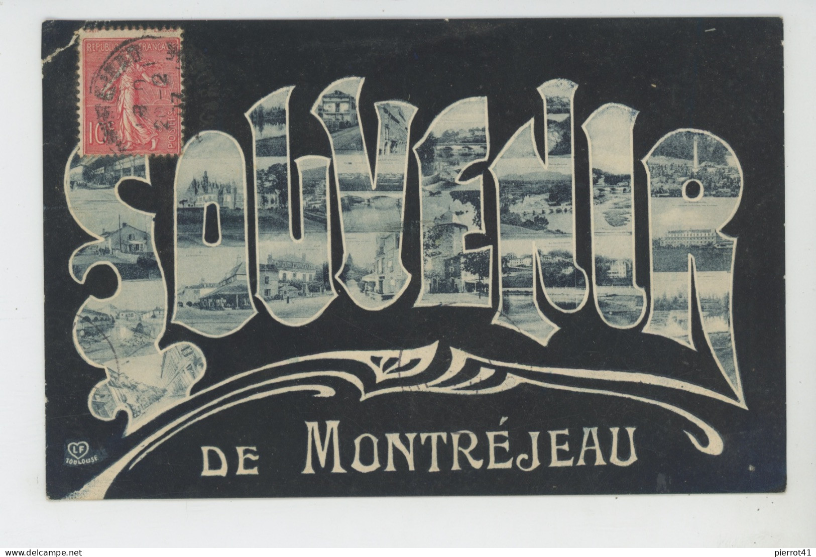 MONTRÉJEAU - Jolie carte vues multiples "Souvenir de MONTRÉJEAU "