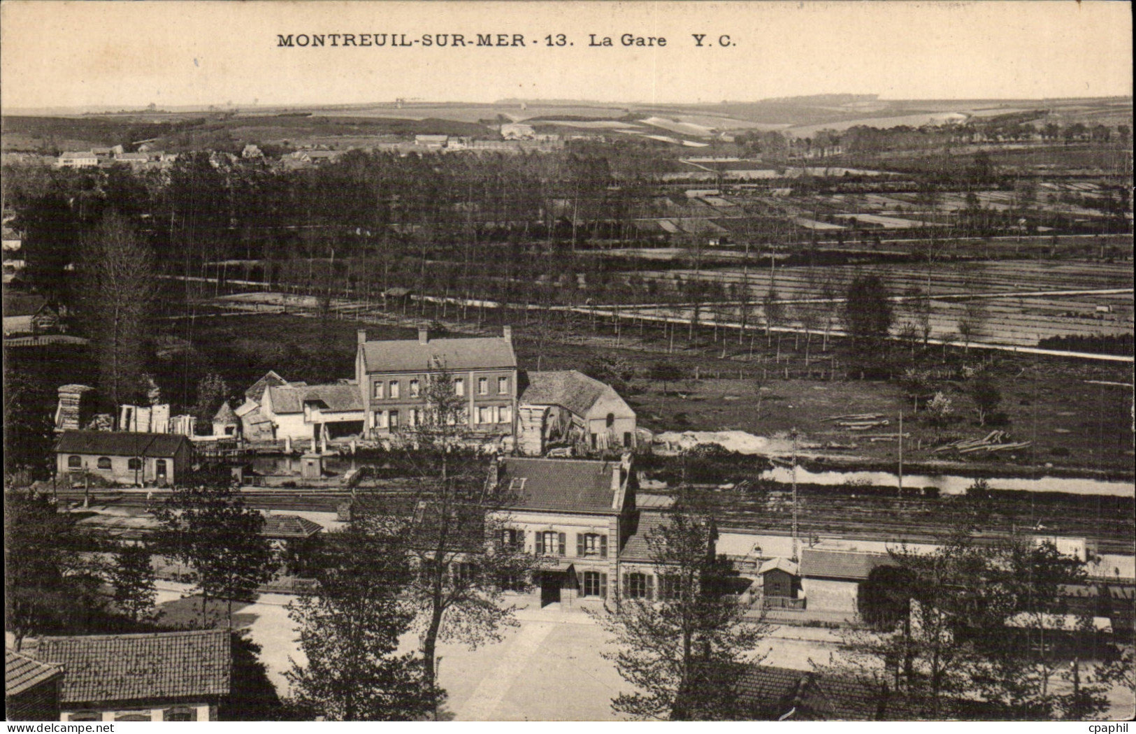 Montreuil sur Mer - La Gare - CPA