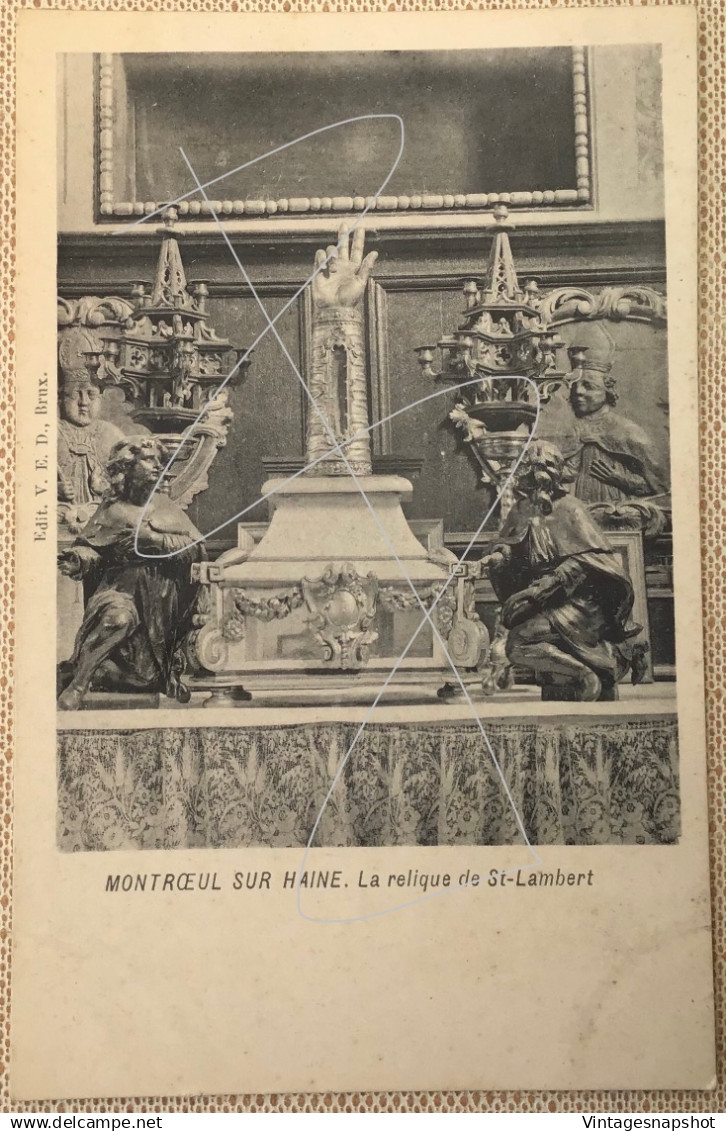 MONTROEUL sur HAINE La relique de St-Lambert CP édit V.E.D.