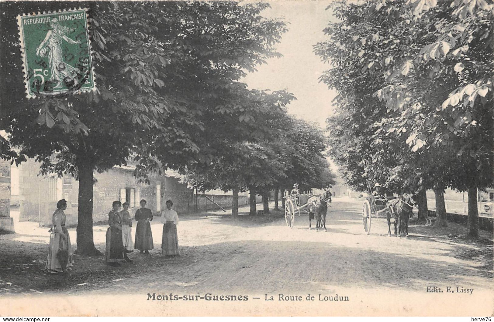 MONTS SUR GUESNES - la Route de Loudun