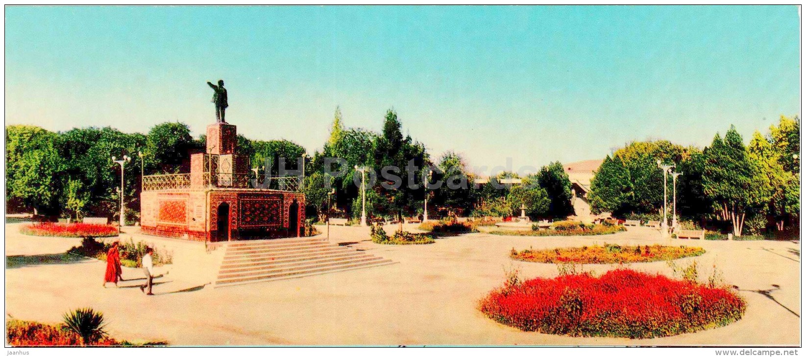 monument to Lenin - Ashkhabad - Ashgabat - 1968 - Turkmenistan USSR - unused