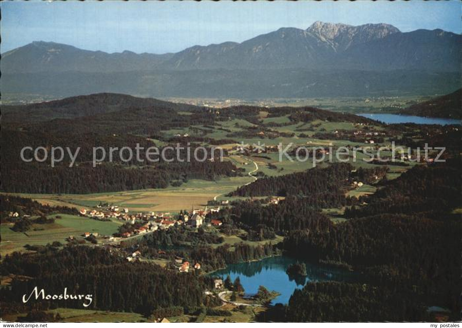 Moosburg Kaernten Fliegeraufnahme
