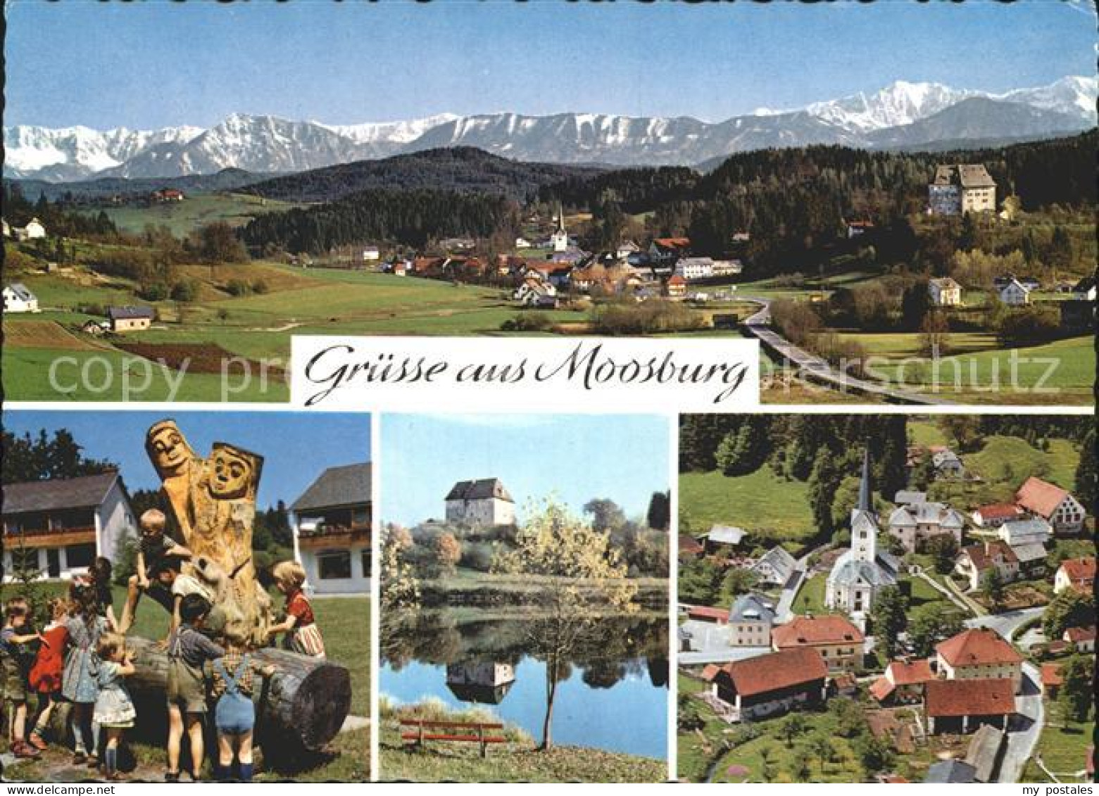 Moosburg Kaernten Karawankenkette Schloss Moosburg