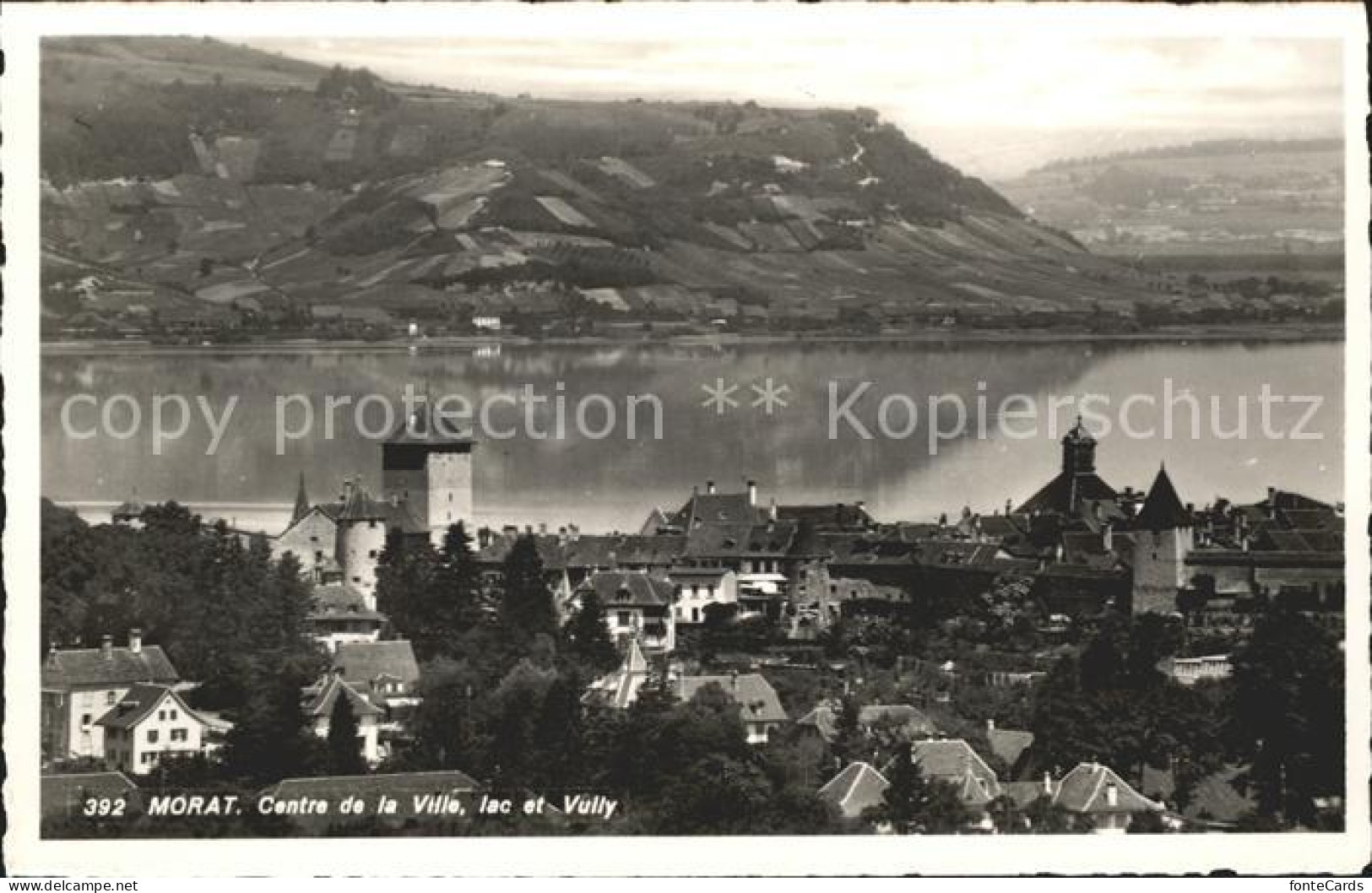 Morat Murten Centre de la Ville lac et Vully
