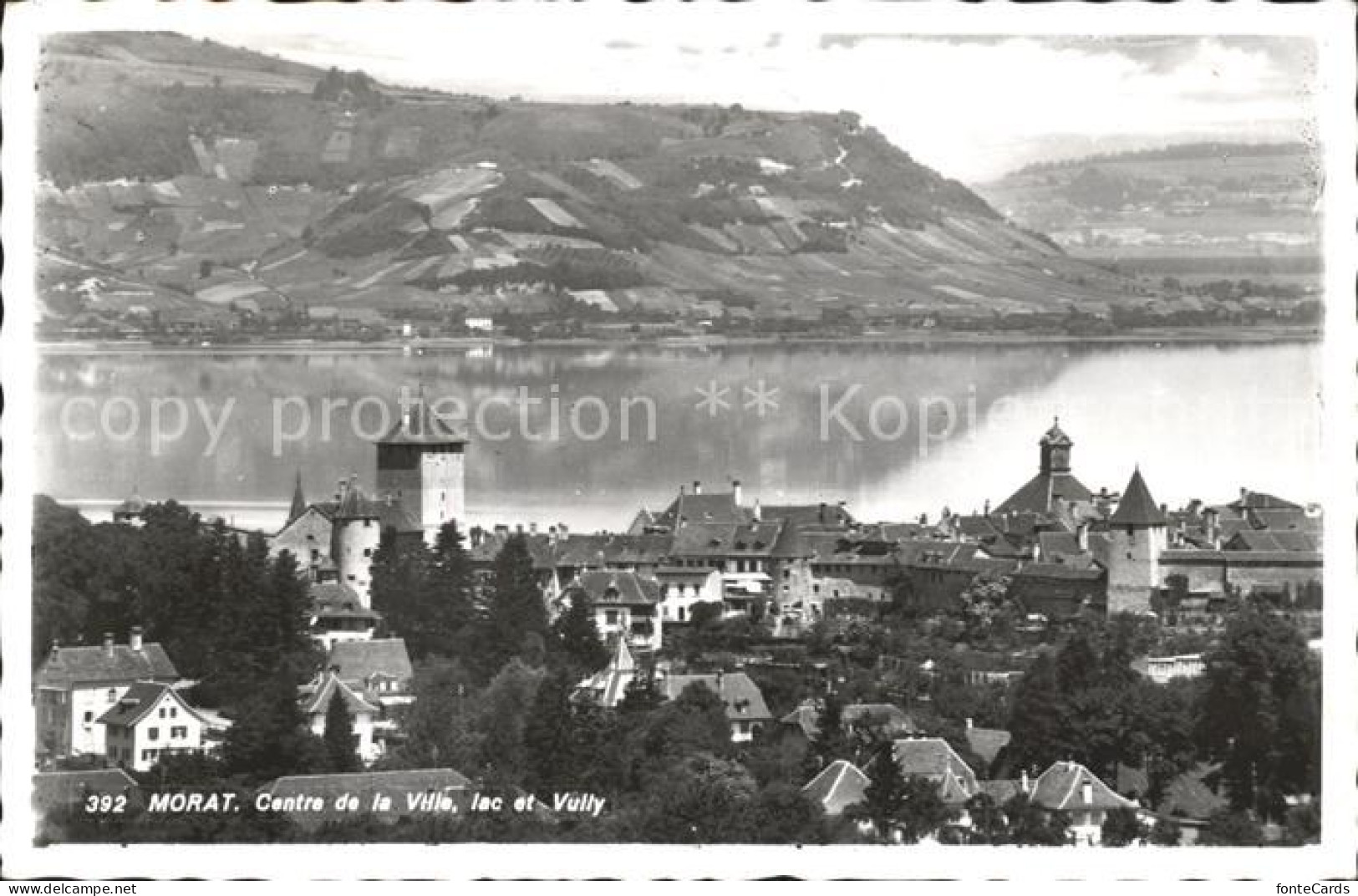 Morat Murten Centre de la Ville lac et Vully