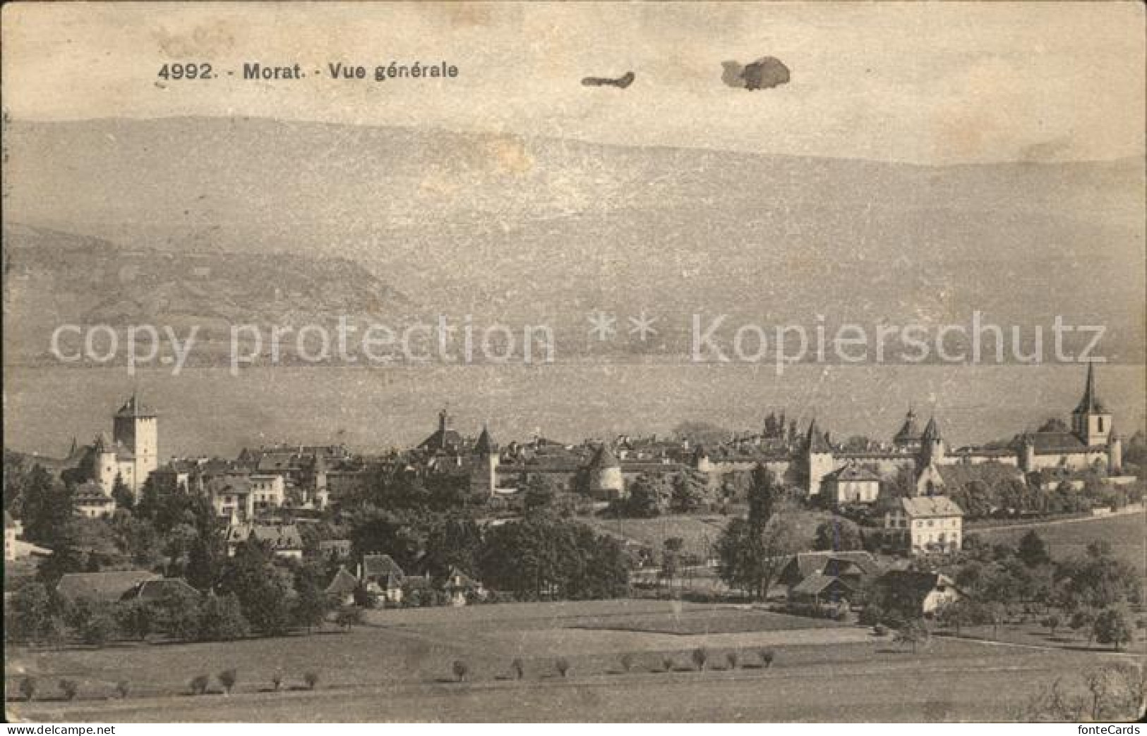 Morat Murten Vue generale Murtensee