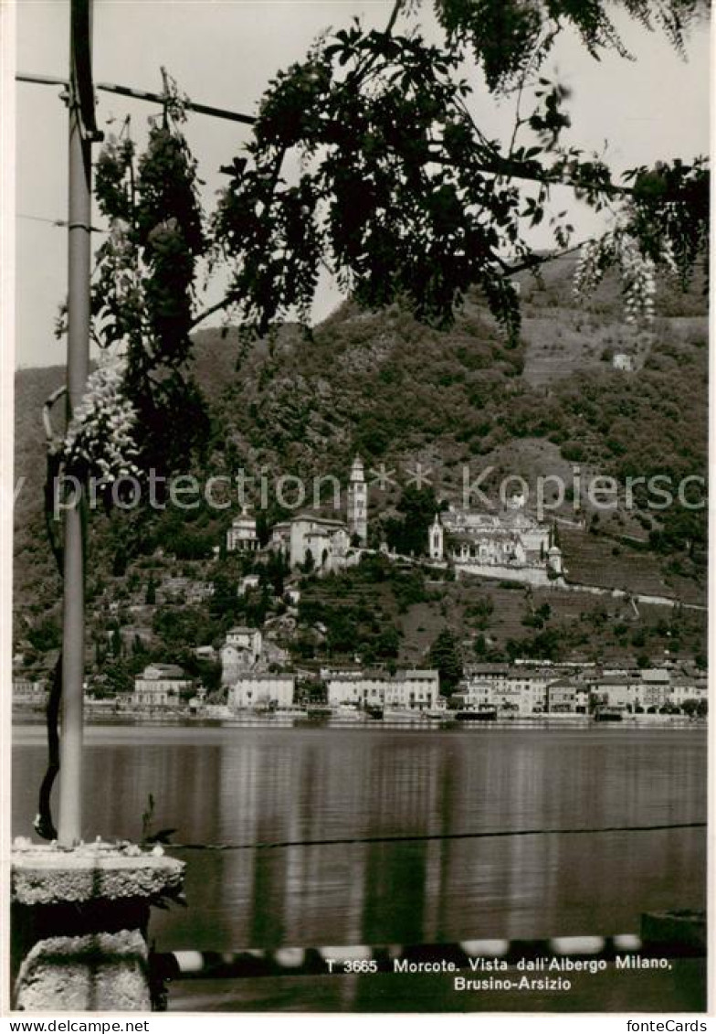 Morcote Lago di Lugano TI Brusino-Arsizio Vista dalL Albergo Milano