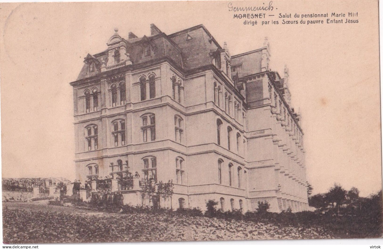 MORESNET             ecrit avec timbre