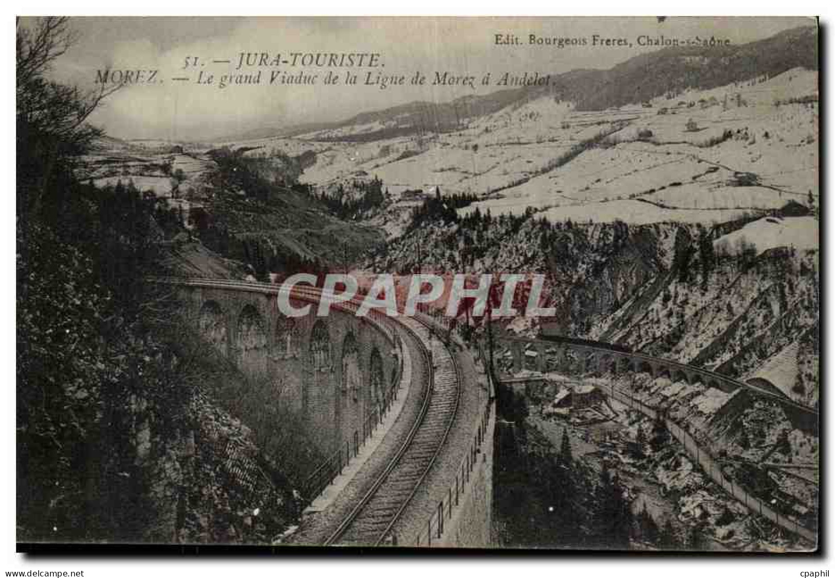 Morez- Le grand viaduc de la Ligne de Morez-Jura-Touriste -CPA