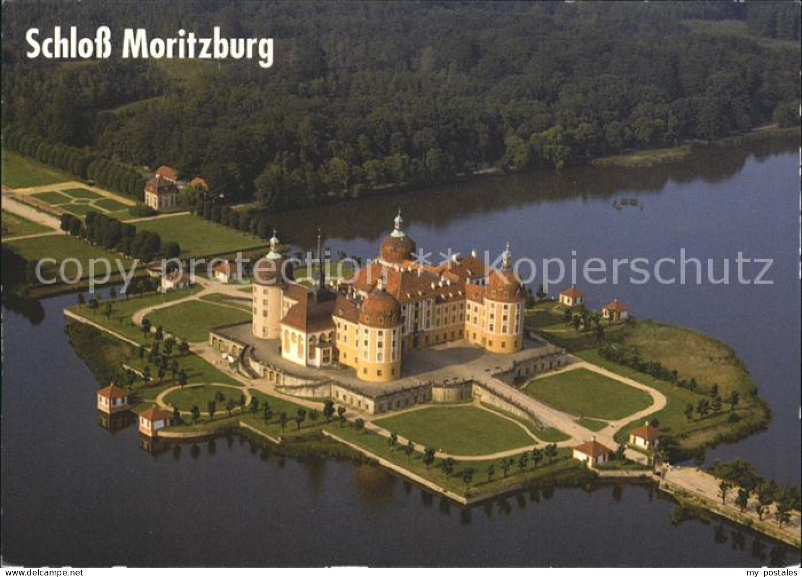 Moritzburg Sachsen Schloss Moritzburg Fliegeraufnahme
