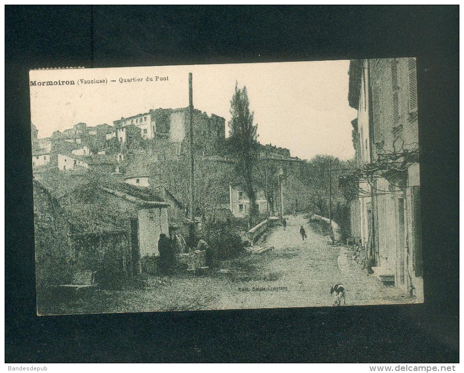Mormoiron (84) - Quartier du Pont ( animée cachet facteur boitier Saint Maulvis Ed. Constant )