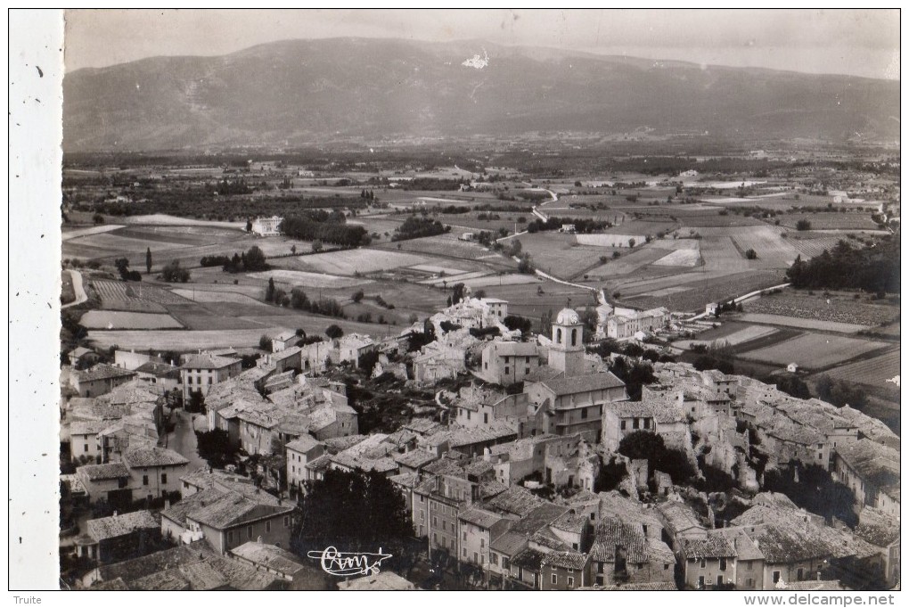 MORMOIRON  VUE AERIENNE AU FOND LE VENTOUX