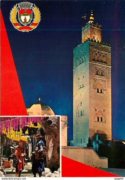 CPM Marrakech souvenir armoiries de la villes