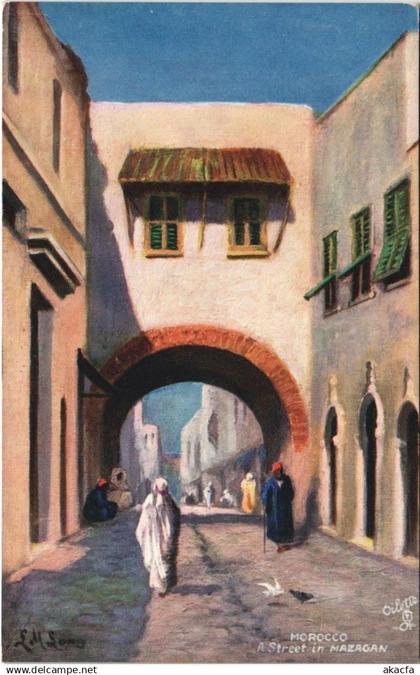 CPA MOROCCO MAZAGAN Rue (10635)