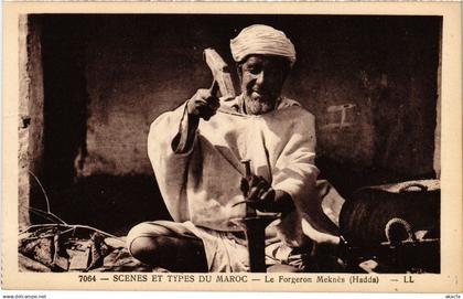 CPA AK MAROC MEKNES Le Forgeron Meknes - Hadda - Type (1358766)