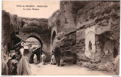 CPA Carte Postale Maroc Meknès Le vieux Meknès 1919  VM109349ok