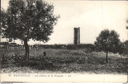 CPA Mansourah Les Ruines de la Mosquee