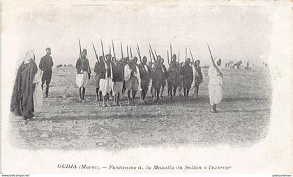 Maroc - OUJDA - Fantassins du Sultan du Maroc à l'exercice