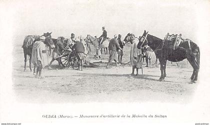 Maroc - OUJDA - Manoeuvres d'artillerie des troupes du Sultan du Maroc