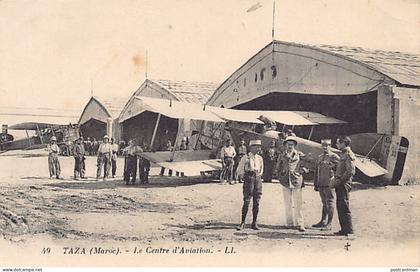 Maroc - TAZA - Le Centre d'Aviation - Avion Bréguet XIV