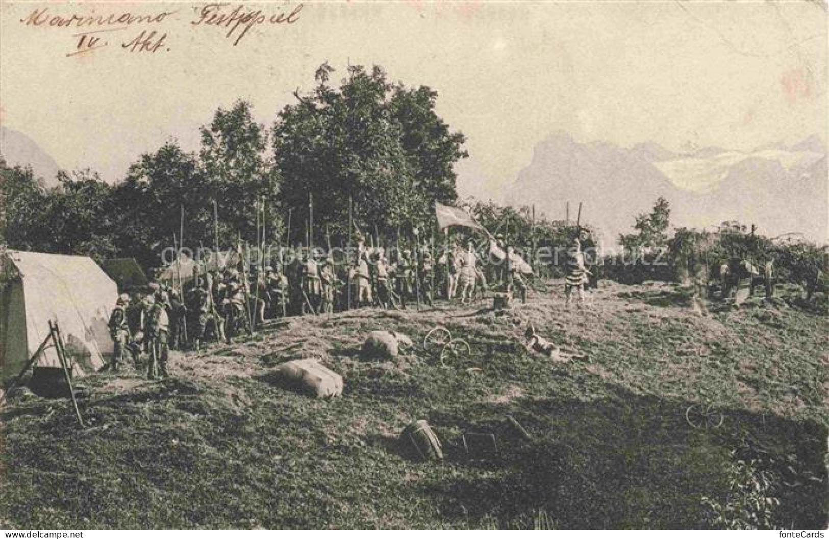 Morschach SZ Marignano-Auffuehrungen Schwyz ewig fuer Schwyz Akt 10