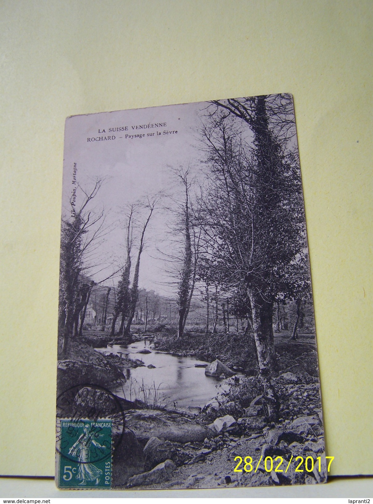 MORTAGNE-SUR-SEVRE (VENDEE) ROCHARD. PAYSAGE SUR LA SEVRE.