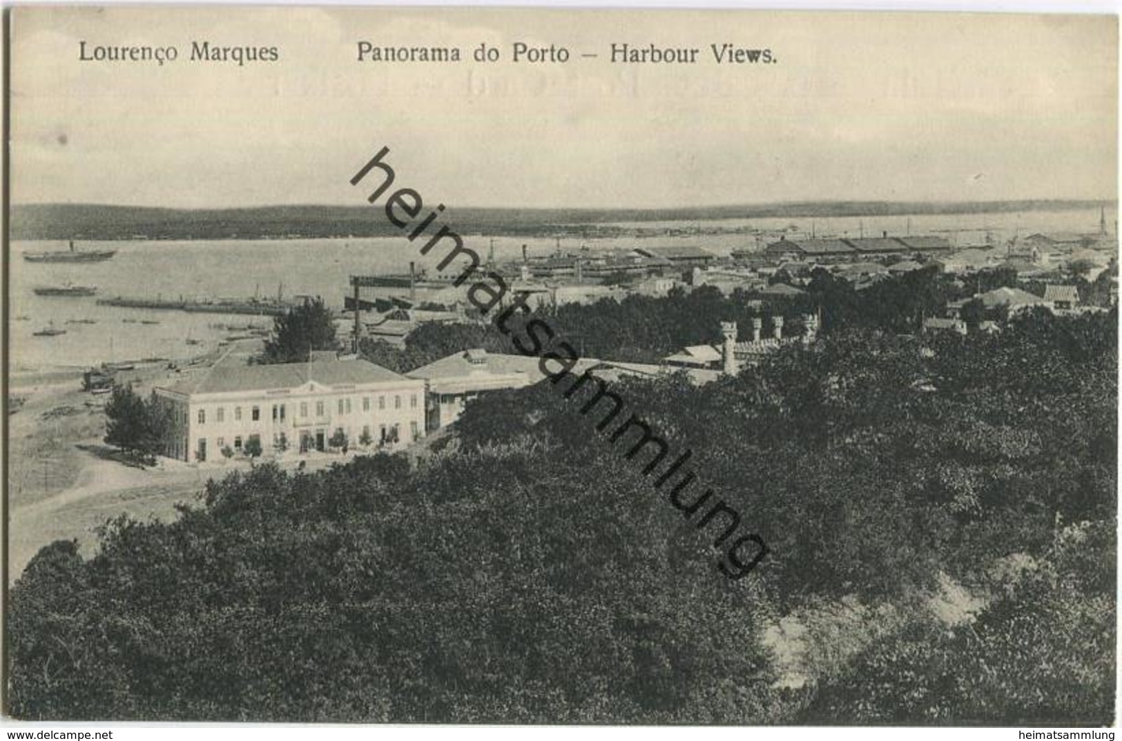 Mosambik - Mocambique - Lourenco Marques - Panorama do Porto - Harbour Views