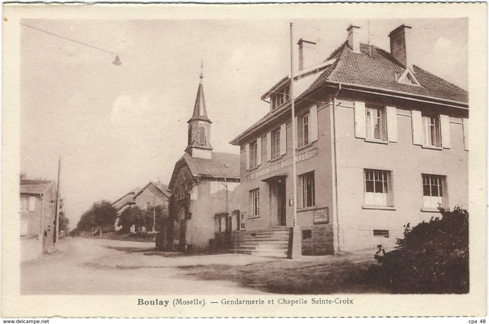 Moselle, Boulay : Gendarmerie et Chapelle Ste Croix