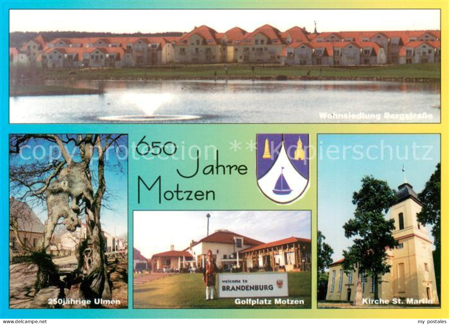 Motzen Mittenwalde Mark 650 Jahre Jubilaeum Wohnsiedlung Bergstrasse 250jaehrige