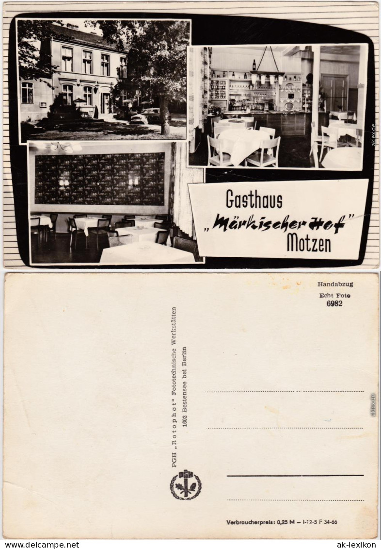 Motzen Mittenwalde (Mark) Gasthaus Märkischer Hof 1966