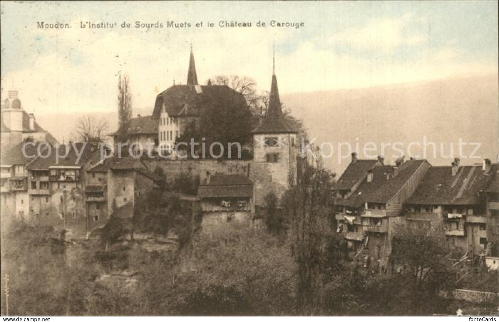 Moudon Institut de Sourds Muets Chateau de Carouge