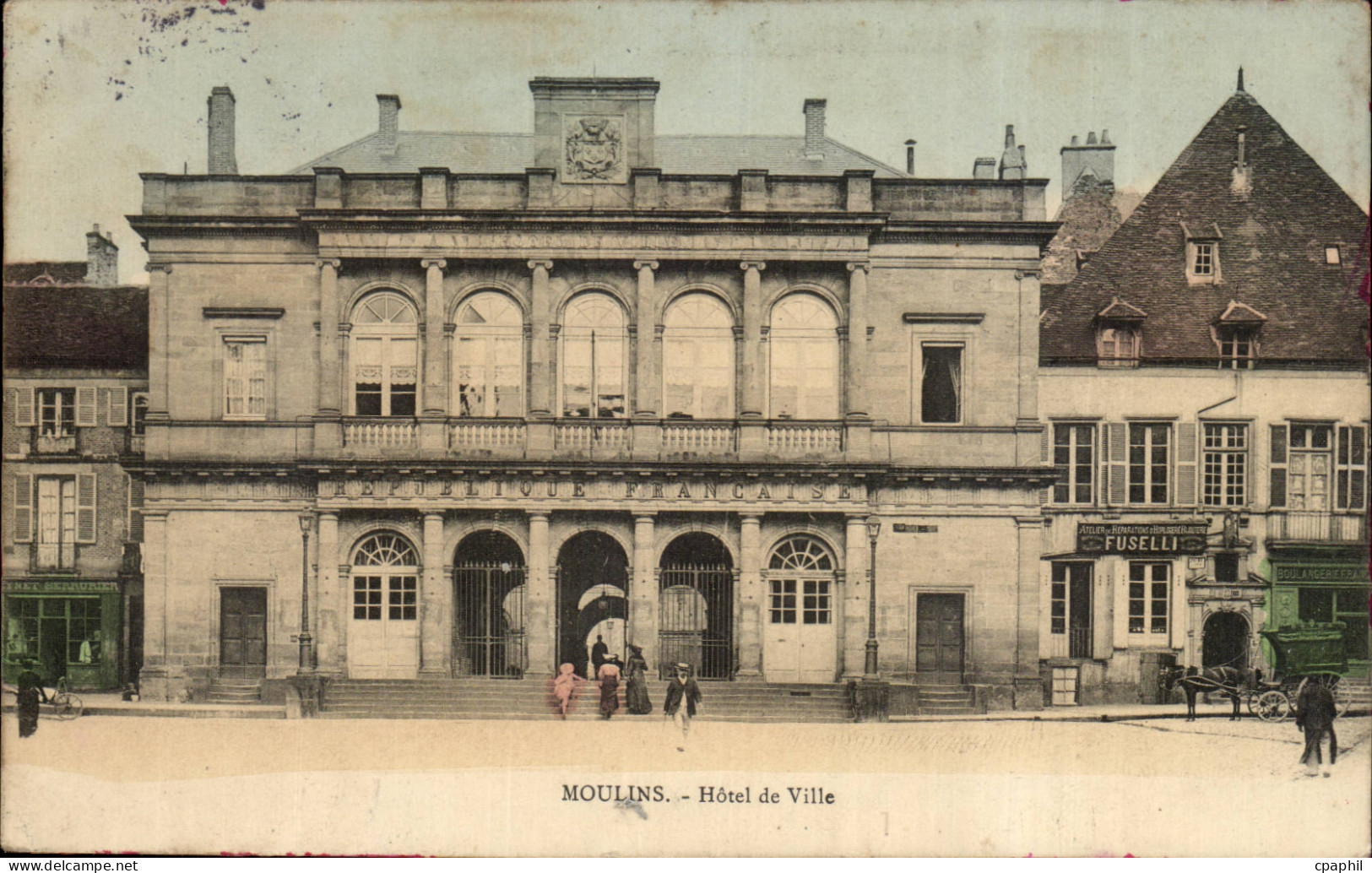 Moulins CPA Hotel de ville