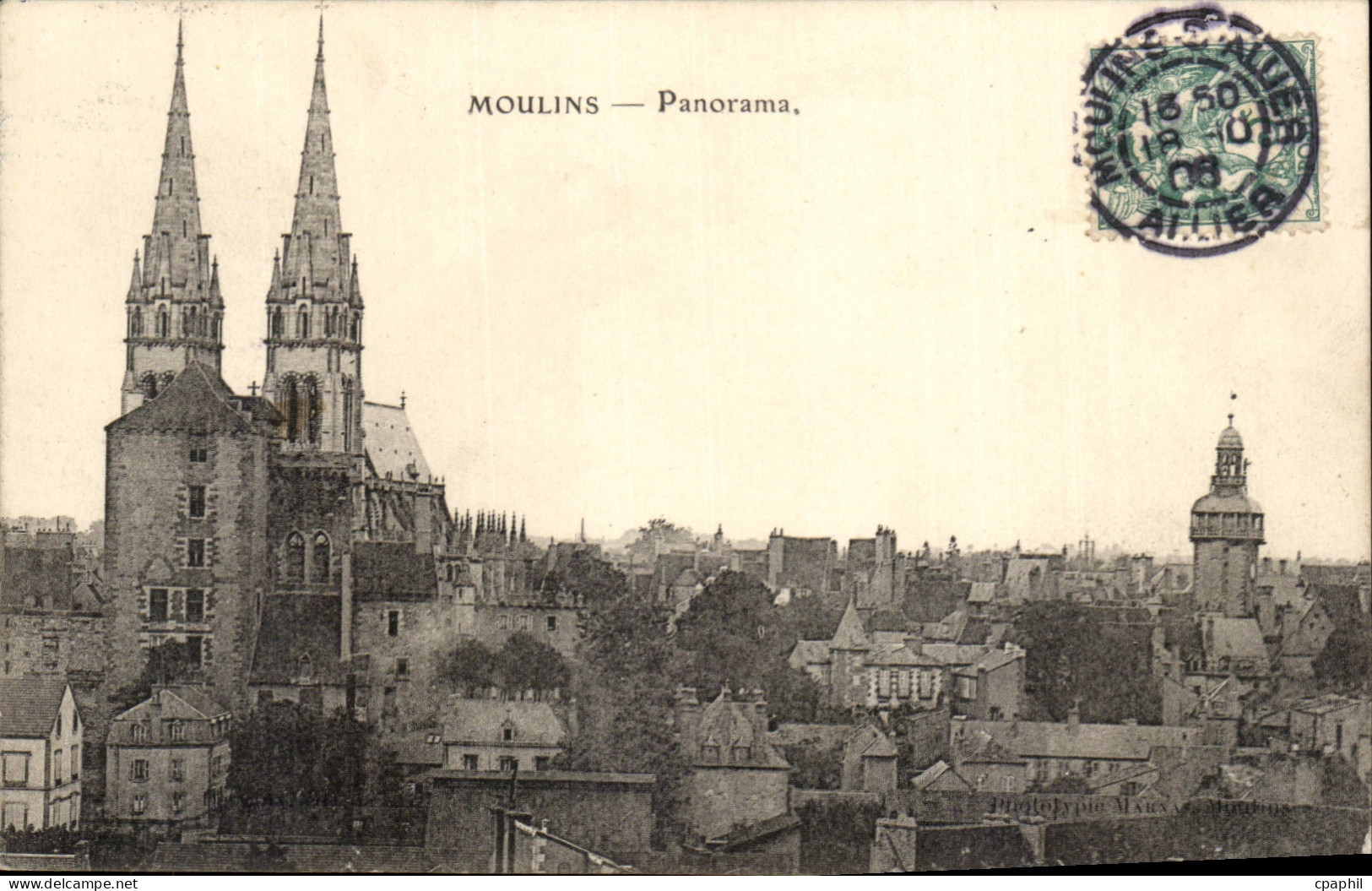 Moulins CPA Panorama
