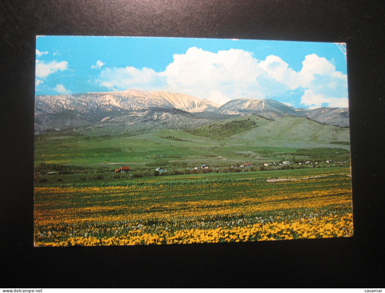 MOUNT HAGGIN Montana Anaconda Missoula Philipsburg Drummond cancel ANACONDA to Sweden postcard USA