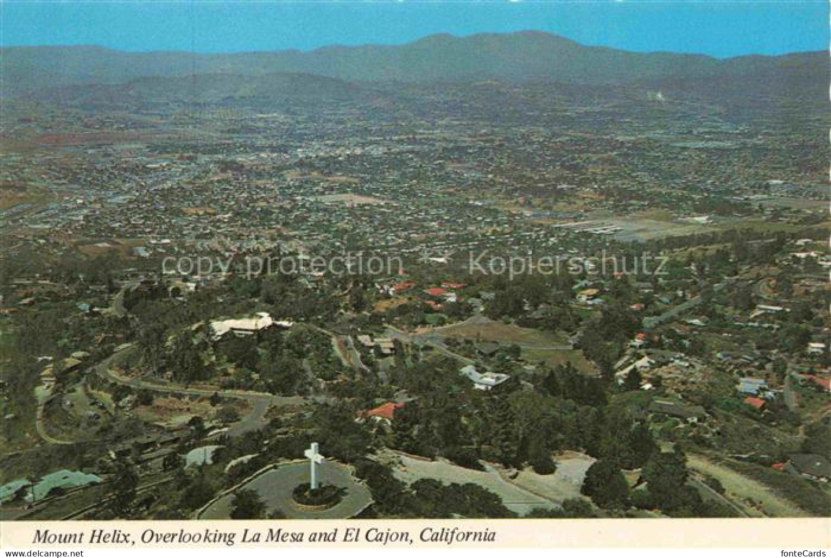 Mount Helix La Mesa California USA Fliegeraufnahme