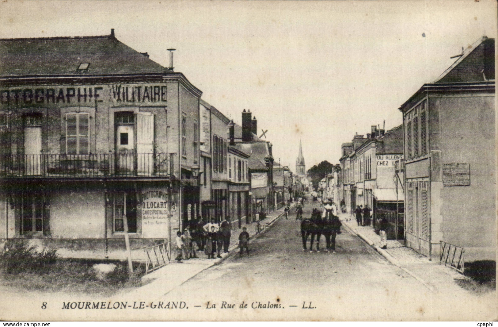Mourmelon le Grand CPA La rue de Chalons