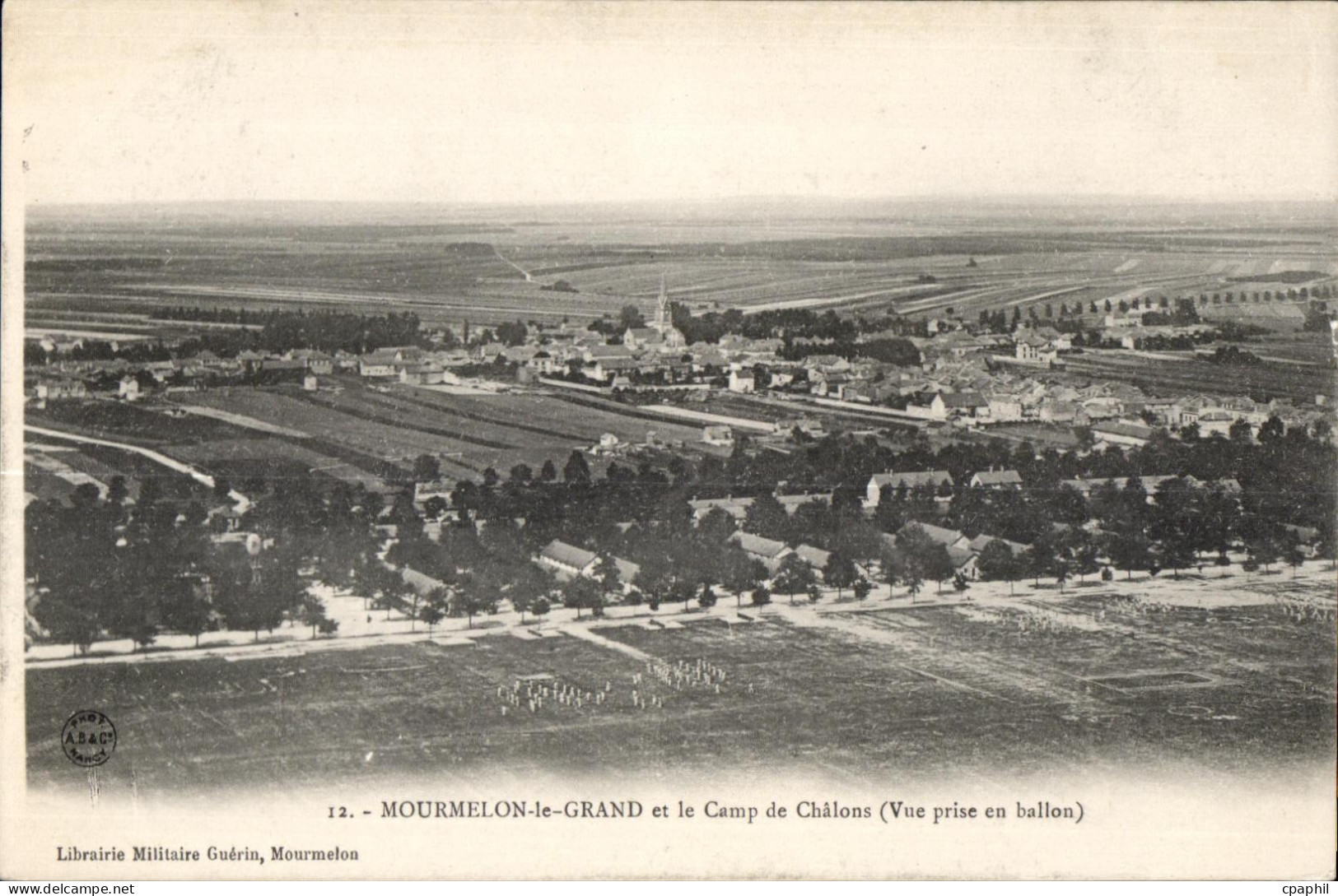 Mourmelon le Grand et le Camp de Chalons Vue Prise en ballon