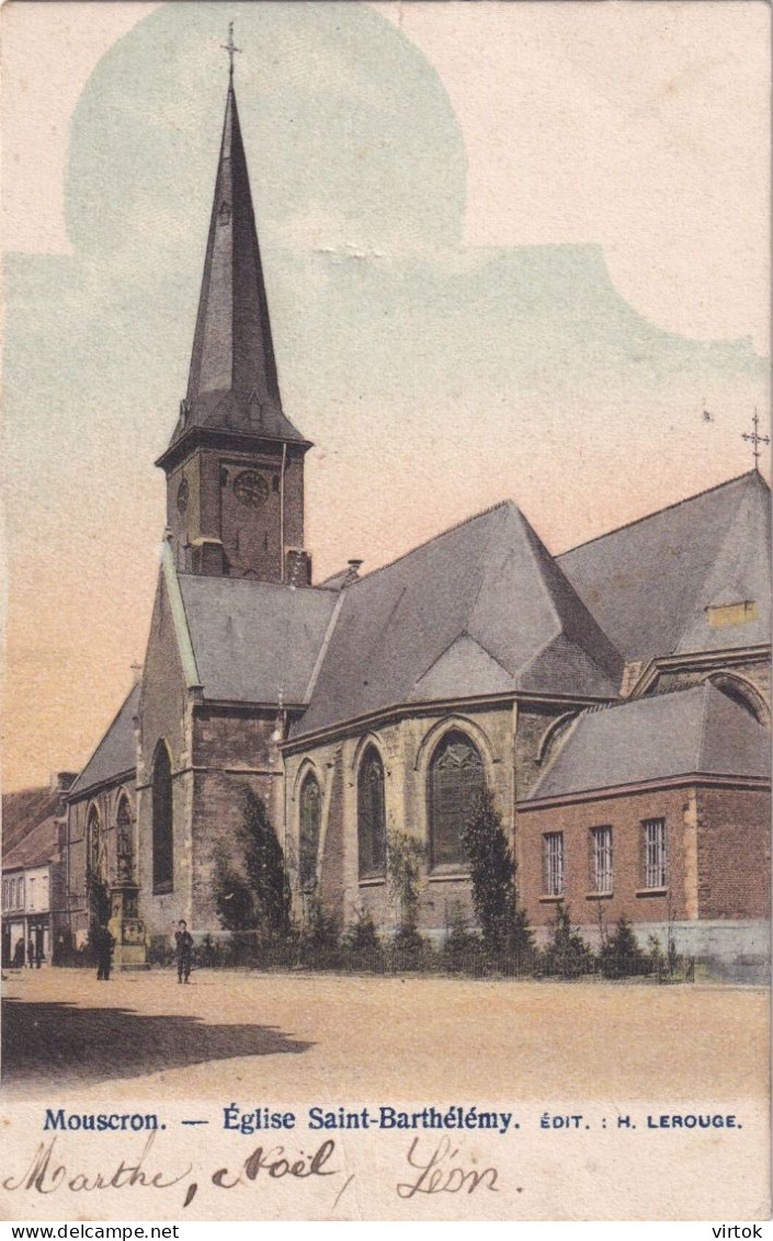 MOUSCRON  0902    (  ecrit avec timbre )