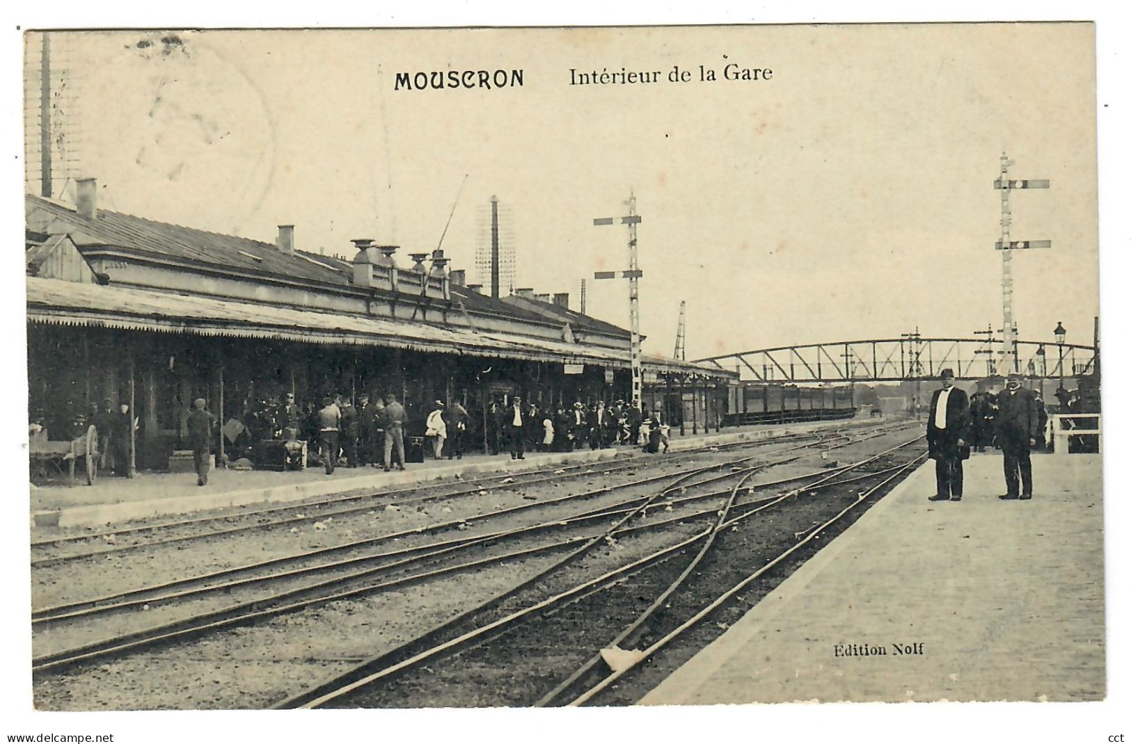 Mouscron   Moeskroen  Intérieur de la Gare    Edition Nolf